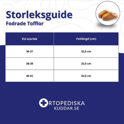 Fodrade Tofflor - halkfria och bekväma hemmatofflor