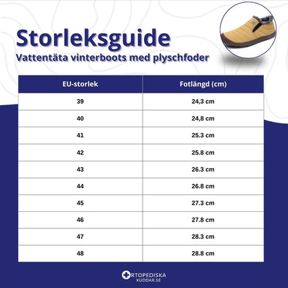 Vattentäta skor med plyschfoder