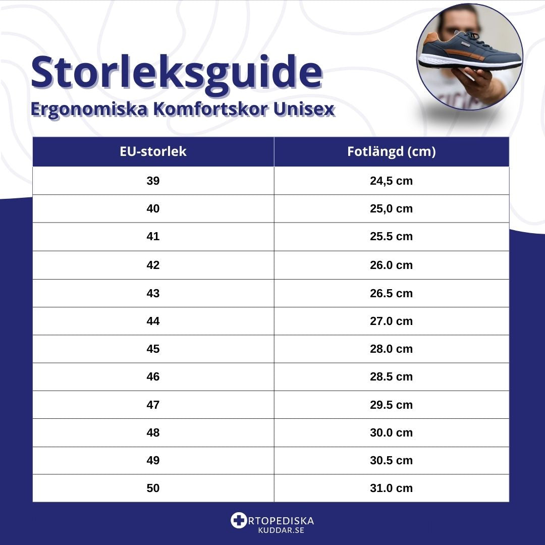 Ortopediska Komfortskor Unisex