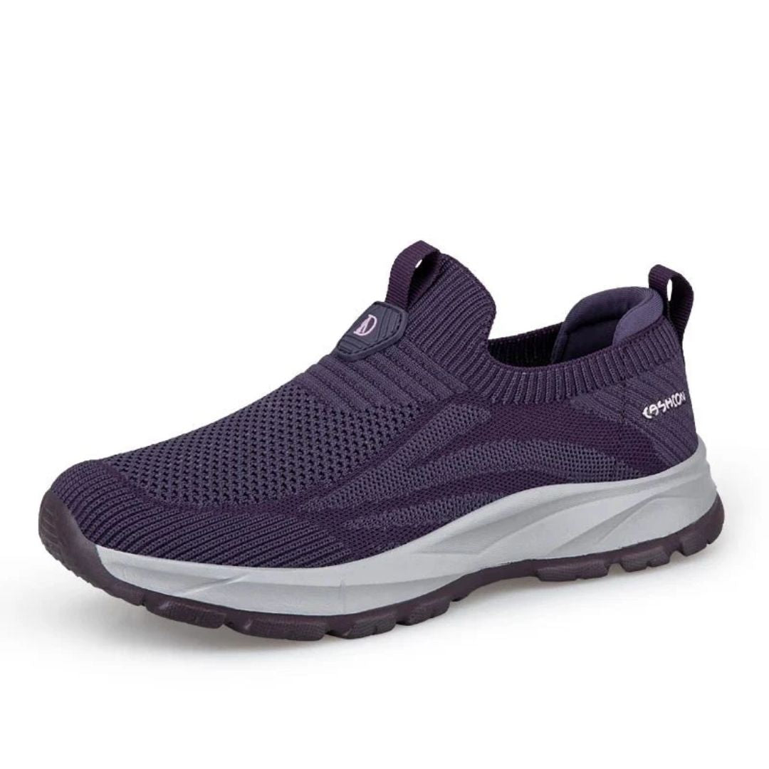 OrthoWalk - Ortopediska Slip-On Stickade Sneakers