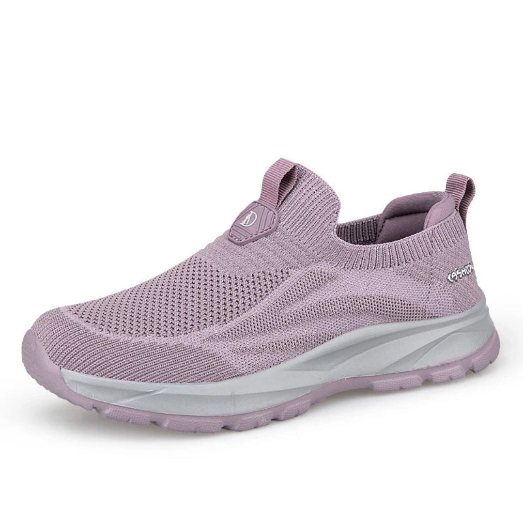 OrthoWalk - Ortopediska Slip-On Stickade Sneakers