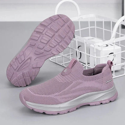 OrthoWalk - Ortopediska Slip-On Stickade Sneakers