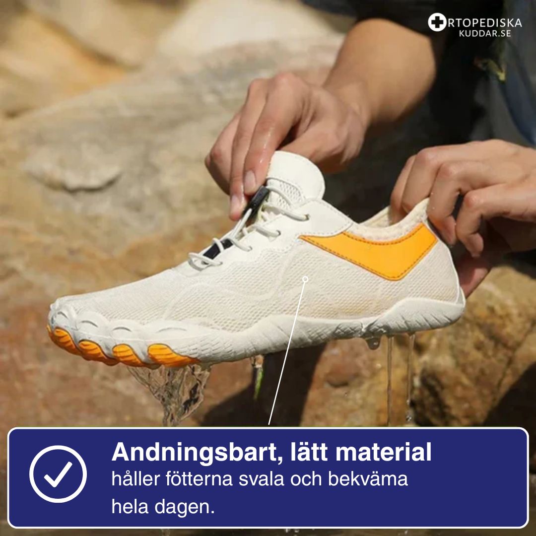 Ortostep - Ergonomiska barfotaskor i vattentåligt material