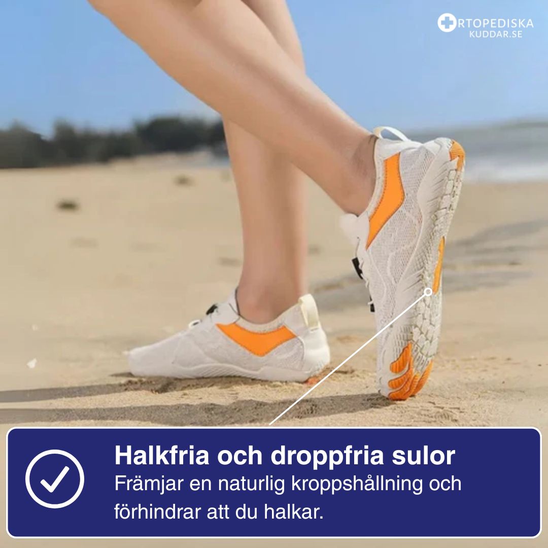 Ortostep - Ergonomiska barfotaskor i vattentåligt material