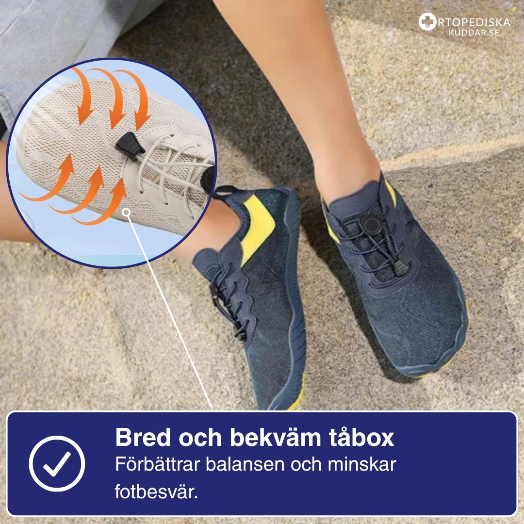 Ortostep - Ergonomiska barfotaskor i vattentåligt material