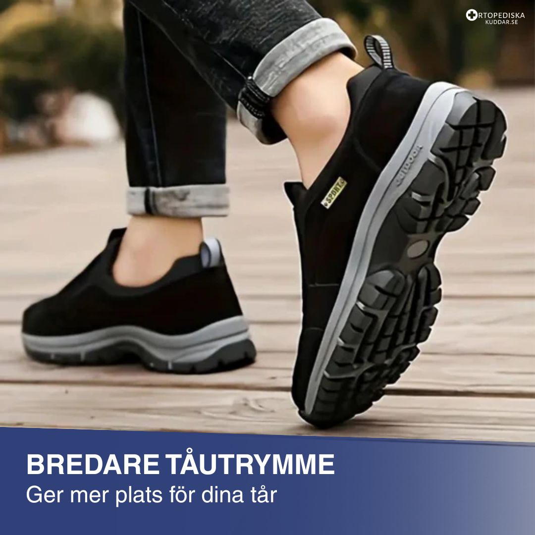 Herr ortopediska promenadskor
