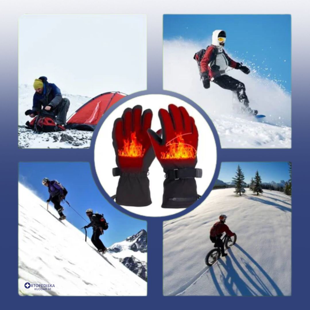 HEATGRIP Värmehandskar – Uppladdningsbara Elektriska Vinterhandskar mot Kyla