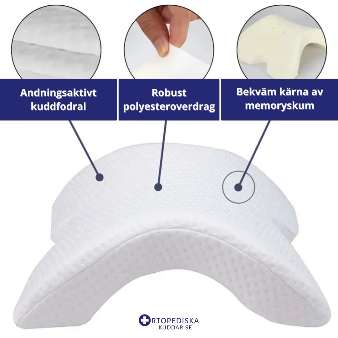 Armkudde för Sidliggande Sovställning – Memory Foam för Ökad Komfort