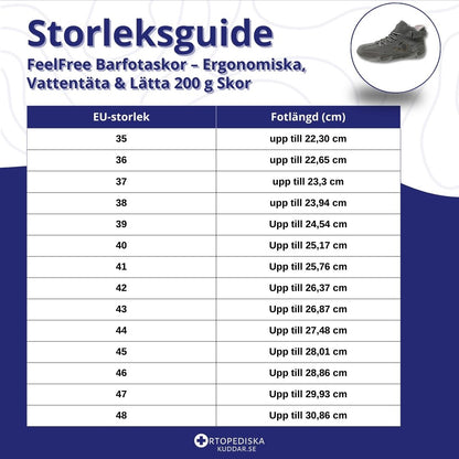 FeelFree Barfotaskor – Ergonomiska, Vattentäta & Lätta 200 g Skor