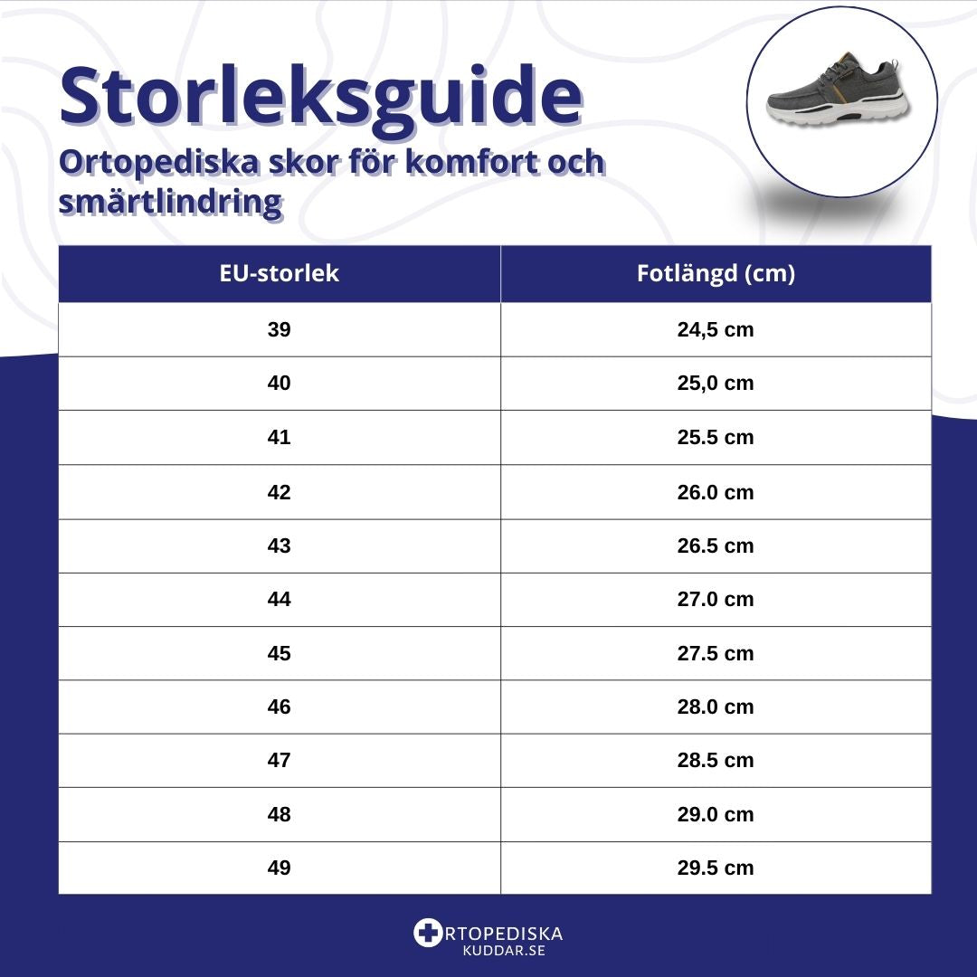 Ortopediska skor för komfort och smärtlindring - Unisex