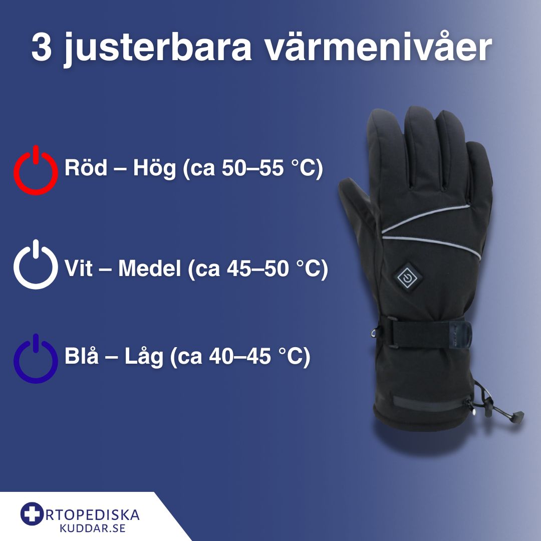 HEATGRIP Värmehandskar – Uppladdningsbara Elektriska Vinterhandskar mot Kyla