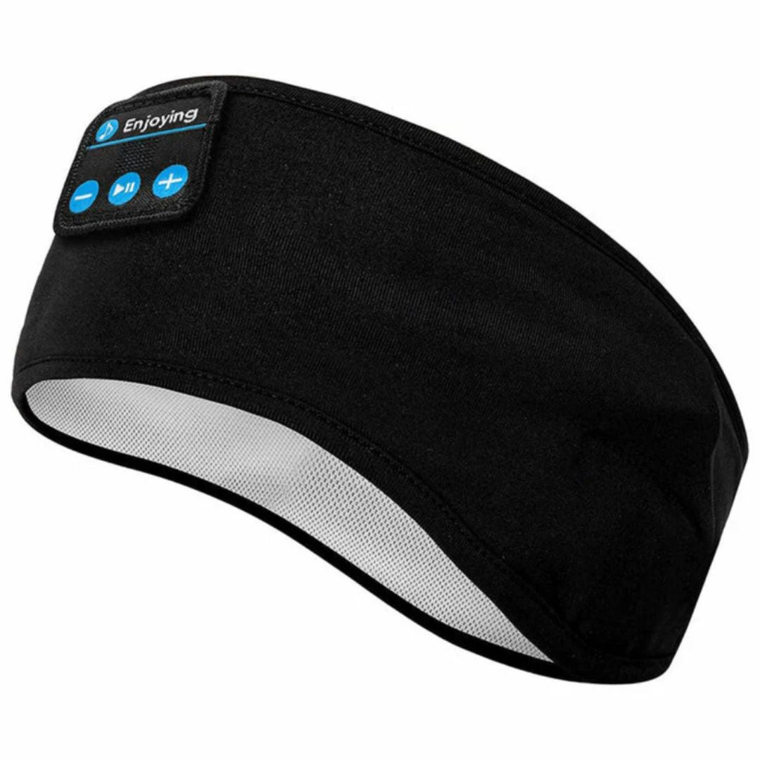 Bluetooth pannband med hörlurar – mjukt & trådlöst