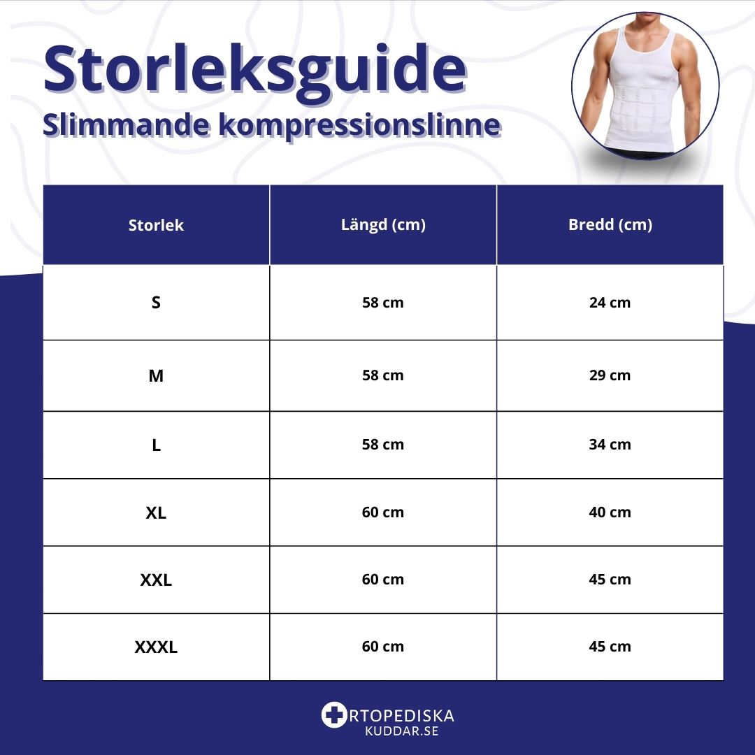 Slimmande kompressionslinne för Herr – kroppsformande & hållningsstöd