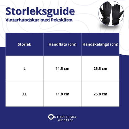 Vinterhandskar med Pekskärm