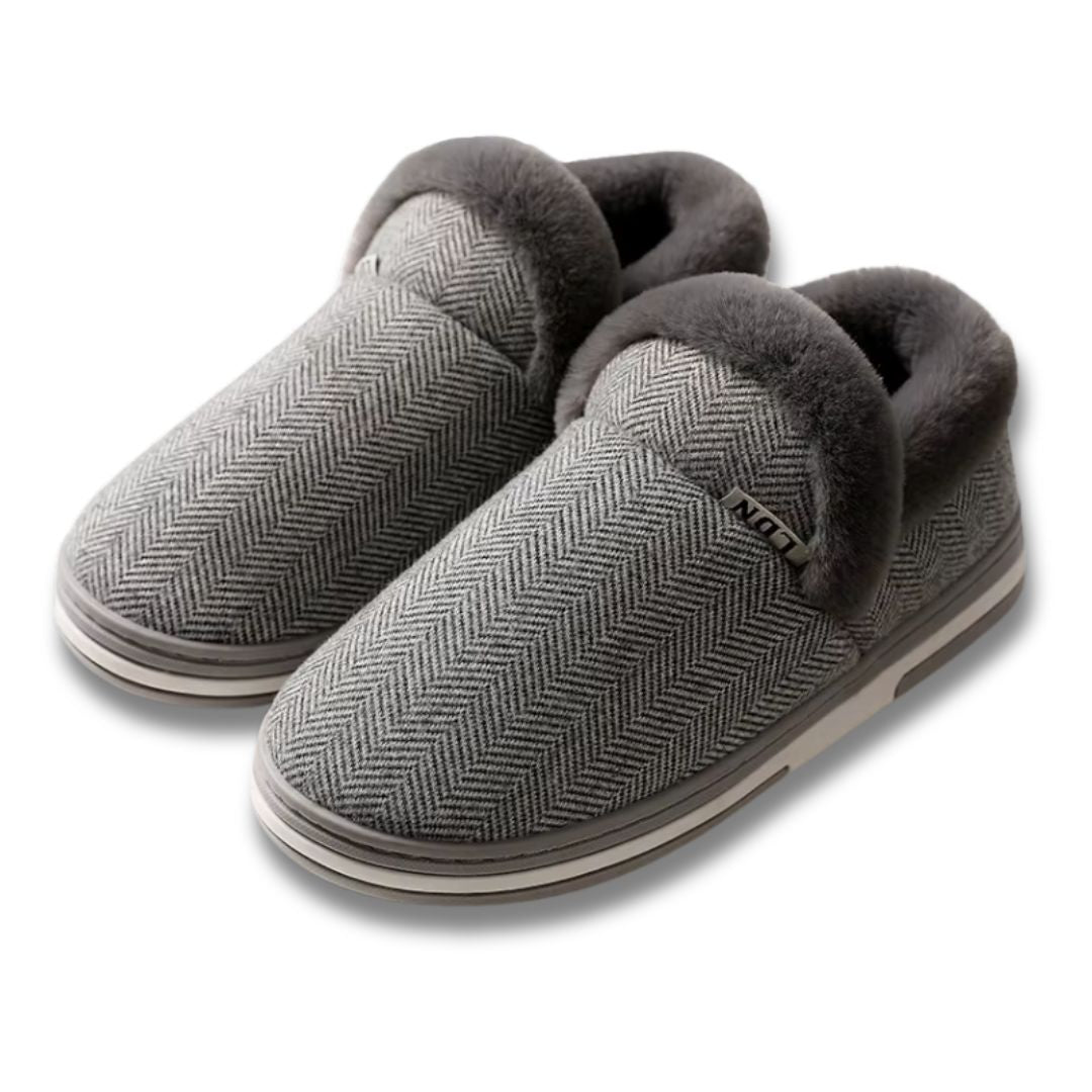 Varma fodrade innetofflor – mjuka vintertofflor dam & herr