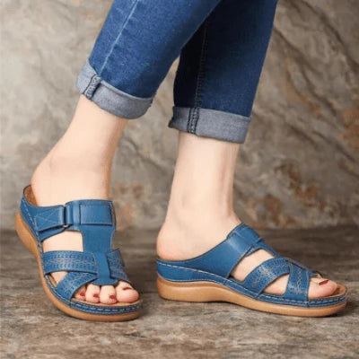 Ortopediska Slip-on Sandaler – Fotvalvsstöd & Komfort för Kvinnor