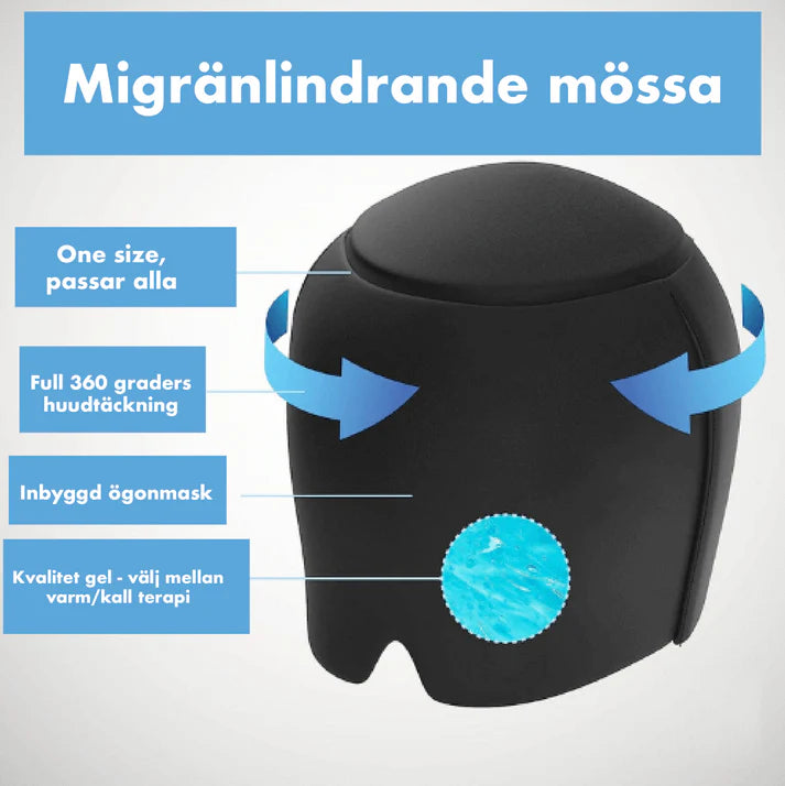 Kylmössa med svalkande gel – för huvud och ansikte