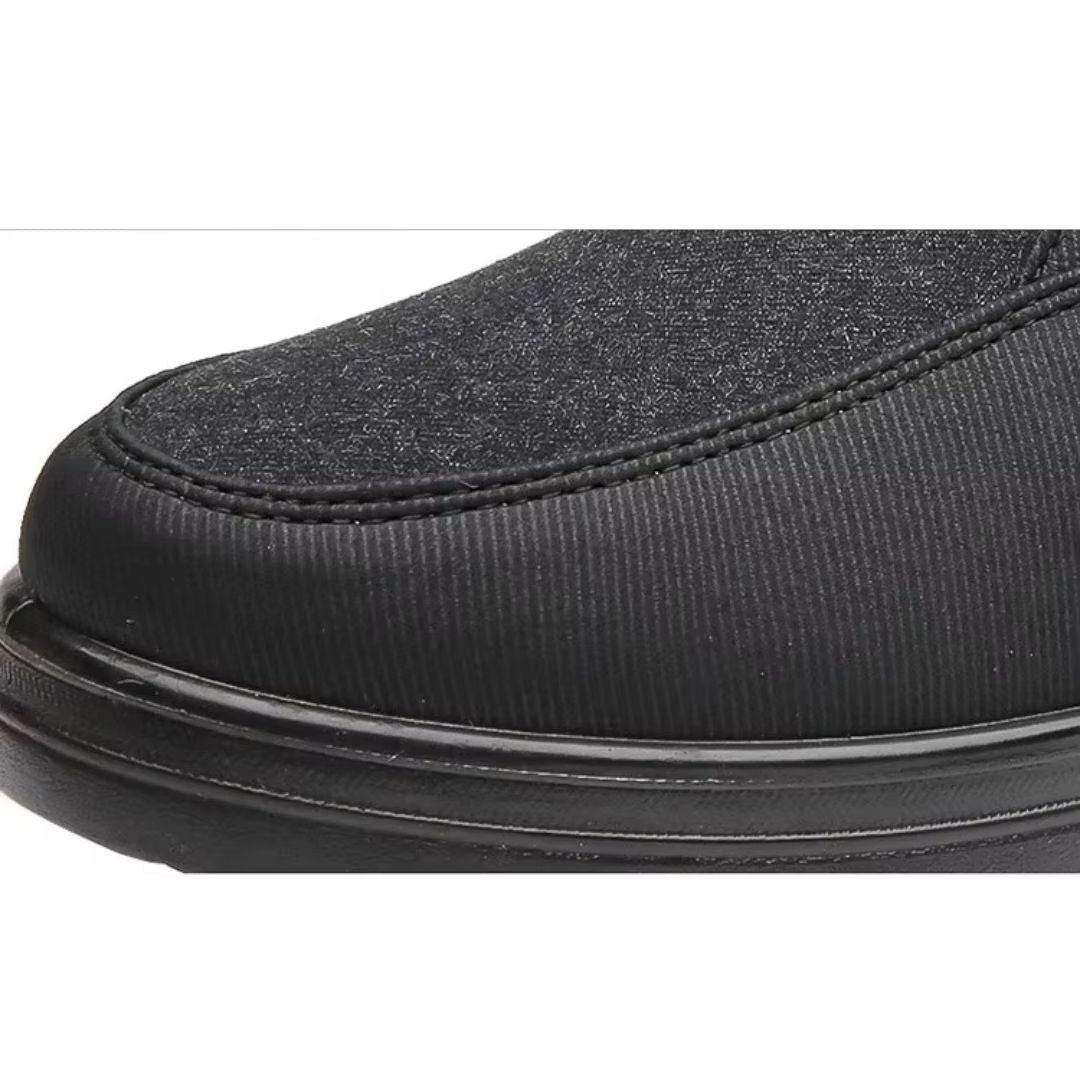 Herr ortopediska vinterboots med dragkedja – komfort och stöd för långa promenader