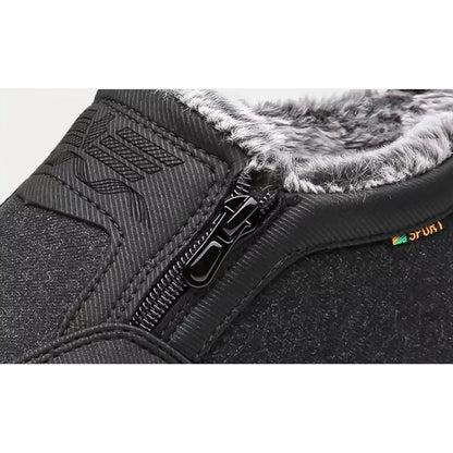 Herr ortopediska vinterboots med dragkedja – komfort och stöd för långa promenader